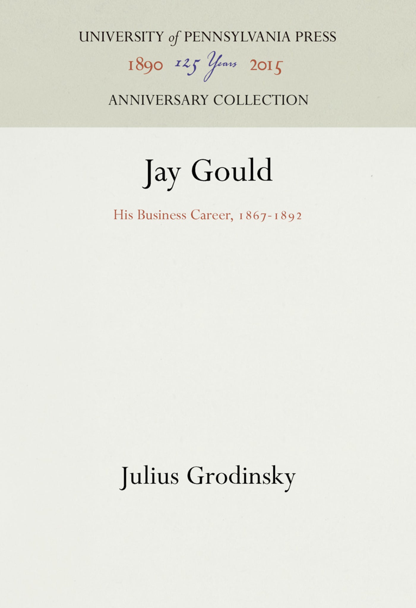 Cover image for Jay Gould ISBN 9781512816488